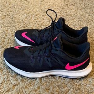 Nike Shoes - Nike quest running shoes size 8 navy and pink Nike Shoes - Nike quest running shoes size 8 navy and pink